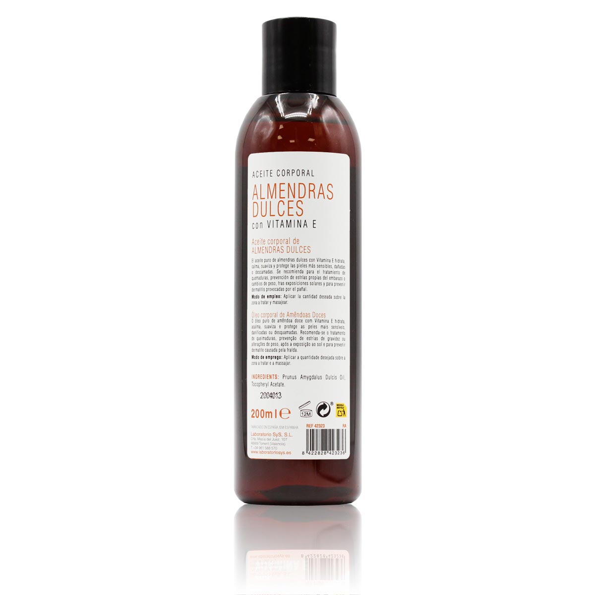 Aceite Corporal SYS 200ml Almendras Dulces