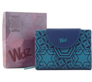 Imagen Billetero mujer turquesa "Colección Arabesco" con caja