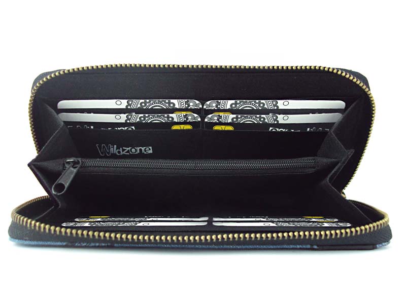 Imagen billetero monedero grande vaquero WILDZONE Colección Damasco